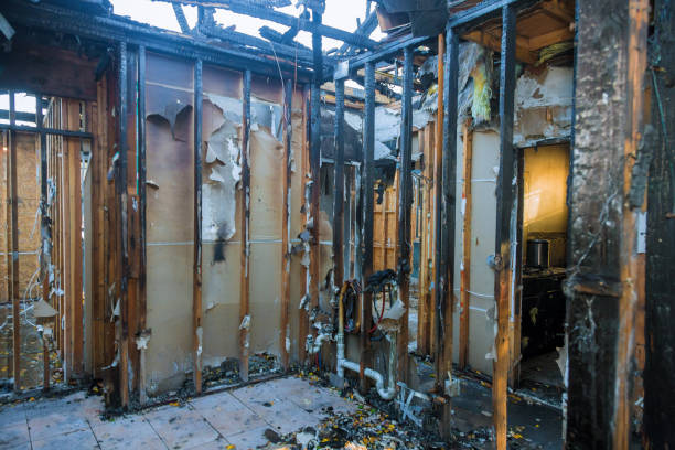 Professional Soot Cleanup technician working in Rogers, TX